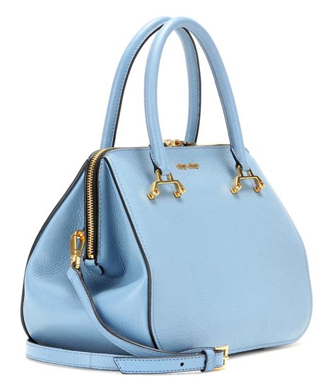 miu miu blue shoulder bag|Women's Leather Shoulder Bags .